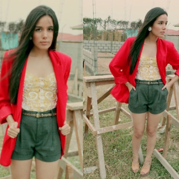 Sag Harbor Jackets & Blazers - Size 12 Sag Harbor Red Blazer Jacket Pockets